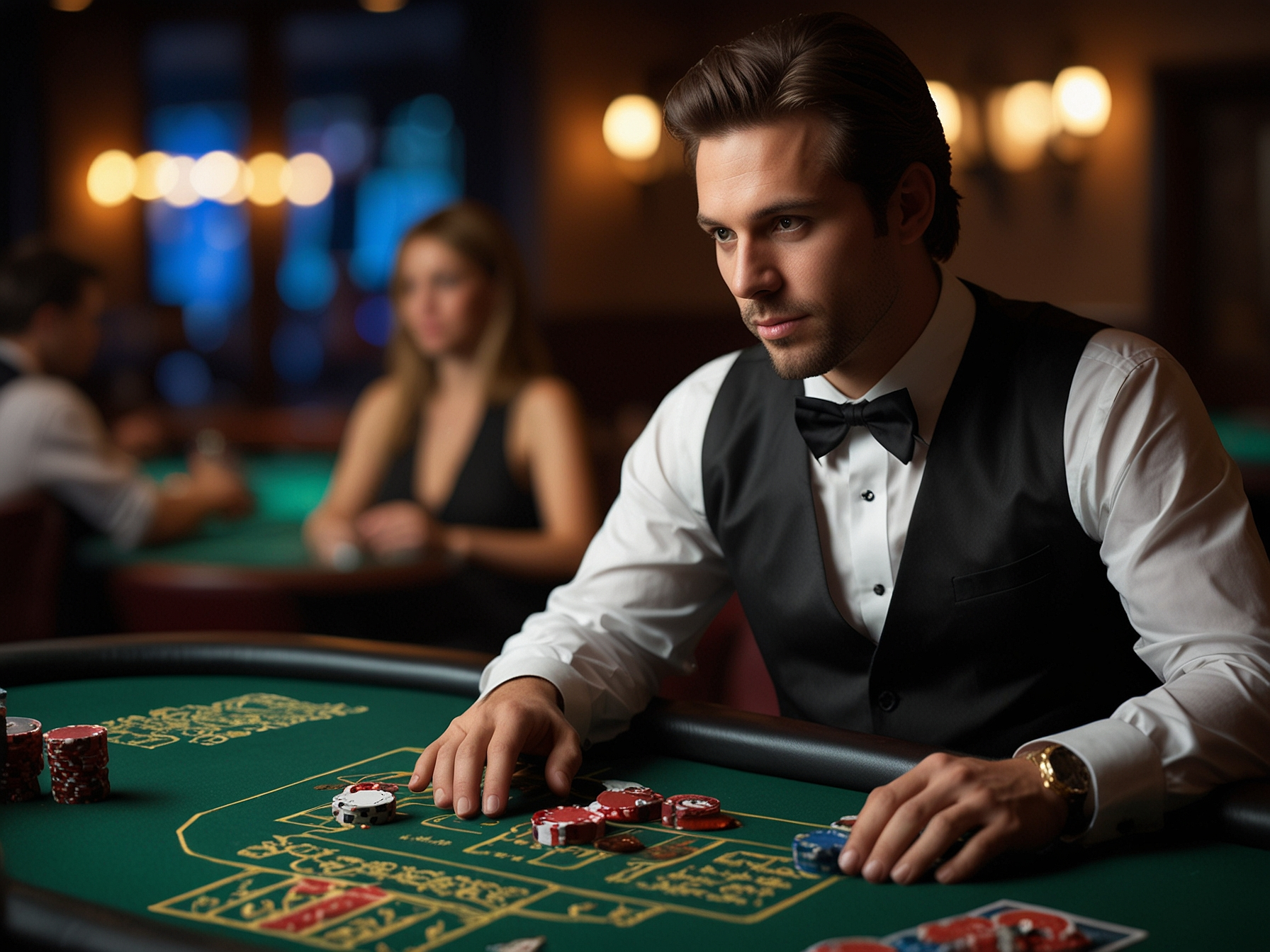 Live Casino Tisch mit Dealer