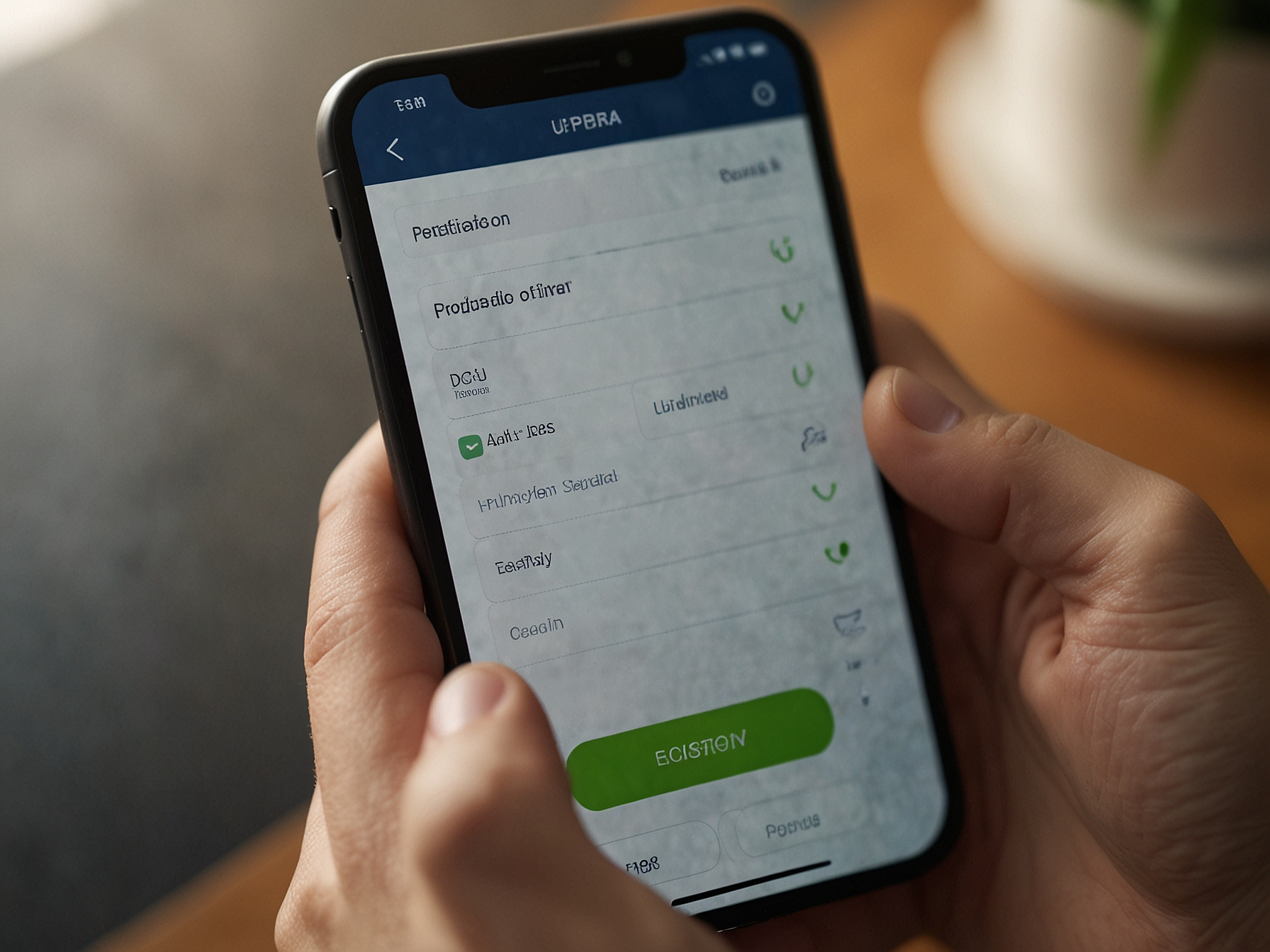 Registrierung Formular auf Mobilgerät